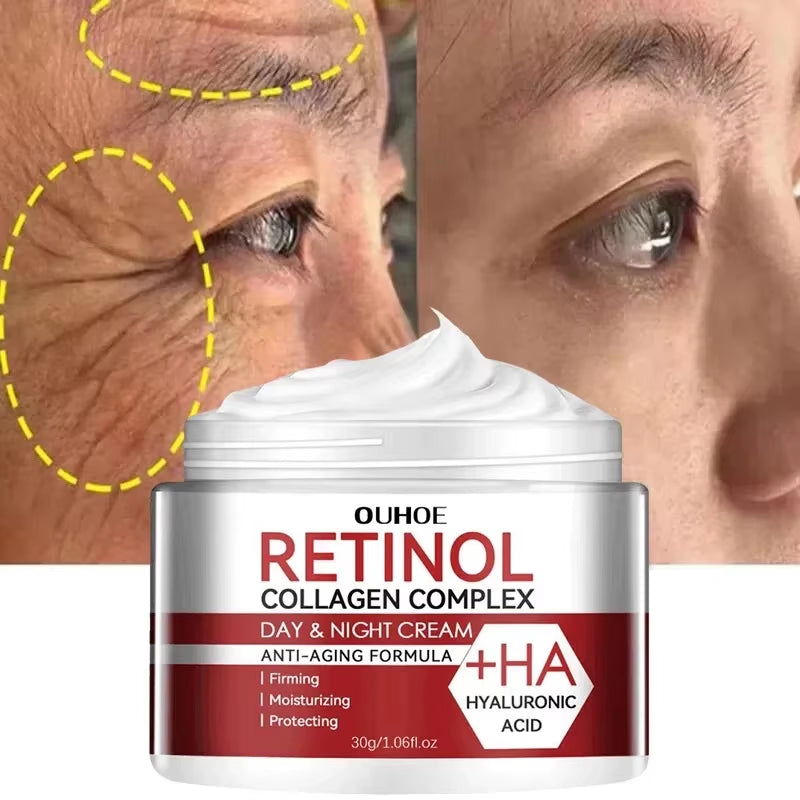 Retinol Wrinkle Removal Facial Kit Instant Firming Enhancement anti Aging Serum Fading Fine Line Whitening Korean Skincare