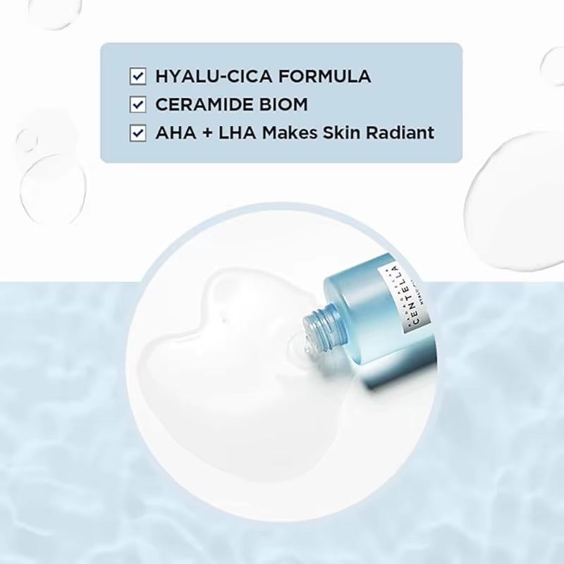 Skin1004 Korean Skincare Hyalu-Cica Duo Set - 90% Centella & 3 Ceramides Serum+Essence Toner for Sensitive Skin