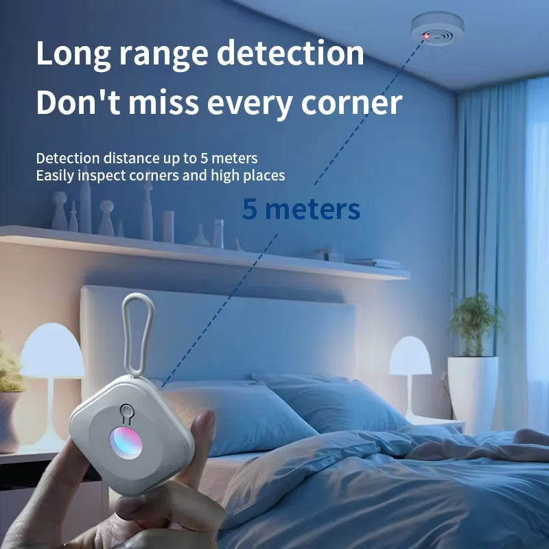 Camera Detector for Hidden Camera Portable Pinhole Smart Home Lens Detect Gadget Anti-Peeping Safety Protection Candid Detector