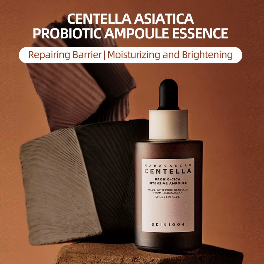 Skin1004 Korean Skincare Centella Duo - Probiotic Ampoule+Essence, Redness Soothing & Barrier Repair