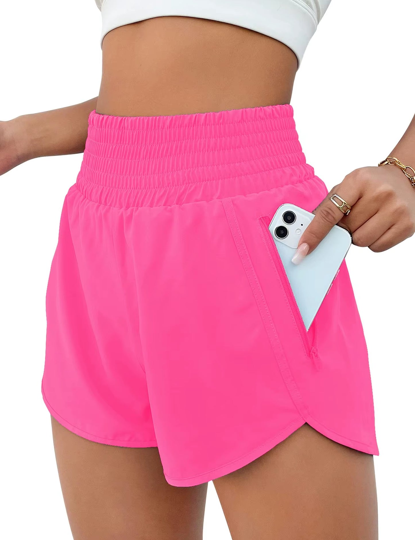 Hotty Hot Women'S Gym Run with Pocket Short Yoga Wear Female Fitness Quick Drying Tennis Biker Shorts Sport Outfit Workout Pant