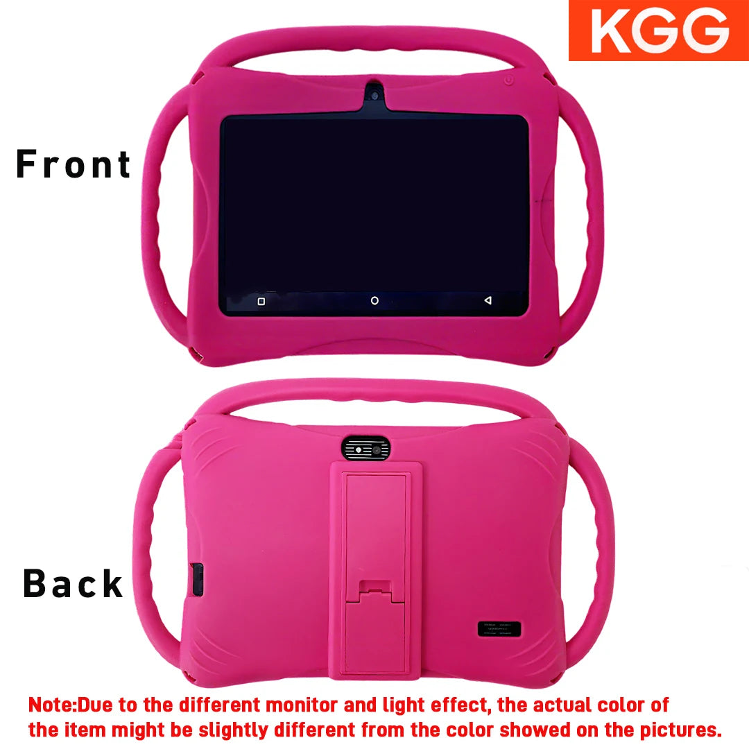 32GB Kids Tablet 7Inch Android Tablet Toddler with Case 5G Wifi Bluetooth Dual Camera Educational Learning Toys Children Gifts