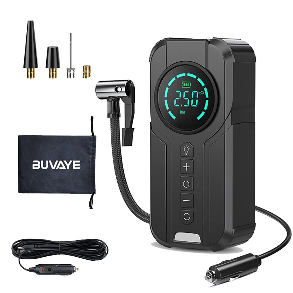 Car Inflator Tire Pump Portable Car Air Compressor for Motorcycles Bicycle Boat Tyre Inflator Digital Auto Inflatable