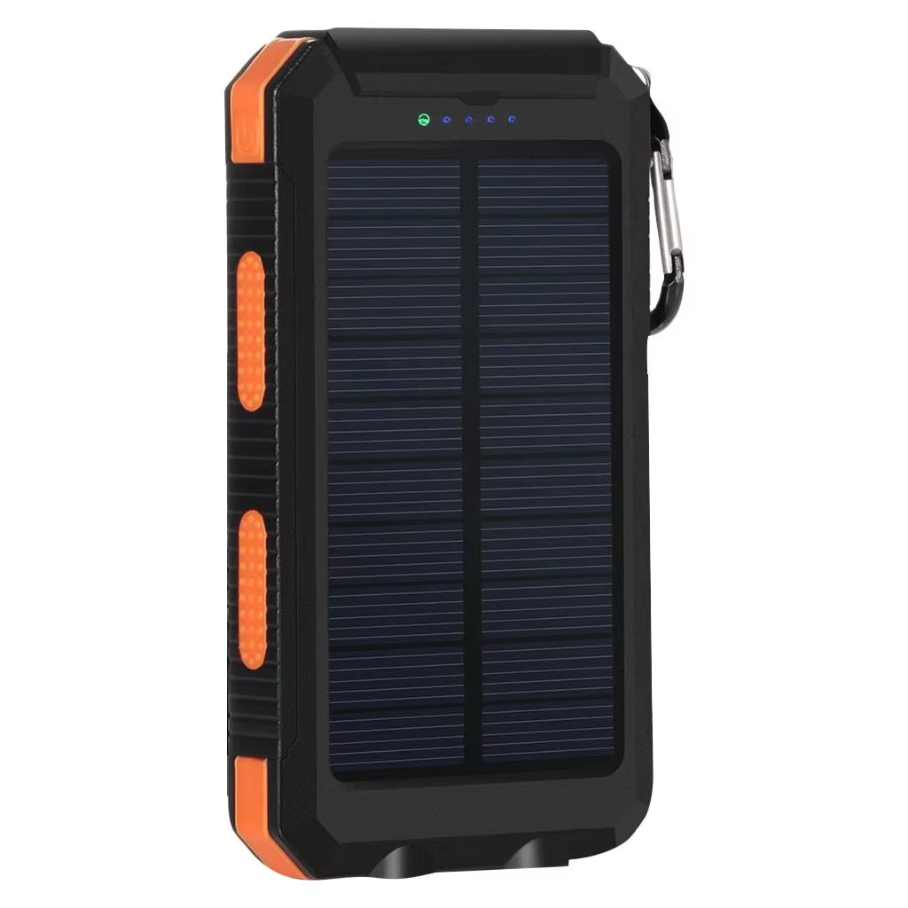 Waterproof Dual Usb Portable 8000Mah Solar Charger Solar Power Bank for Phone Outdoor Solar Mobile Phone Charger