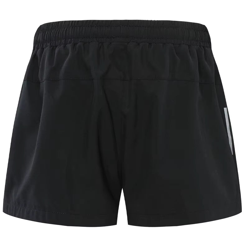 Women Sport Short with Underpants Quick Dry Summer Running Short Casual Gym Yoga Black Short Zipper Pocket Marathon Shorts