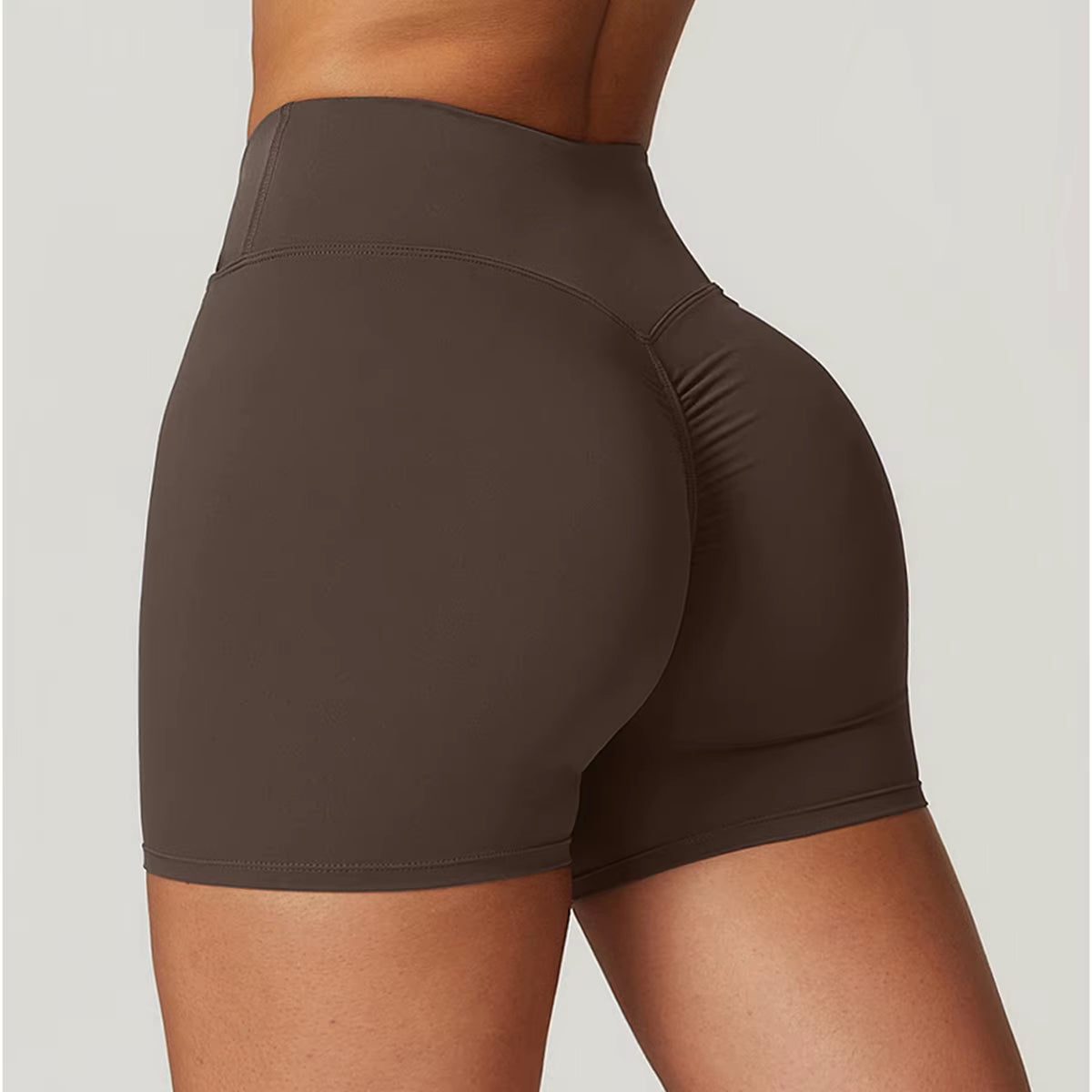Gym Shorts Solid Women Yoga Shorts Crossover Fitness Short Leggings High Waist Running Short Pants Stretch Workout Short Clothes