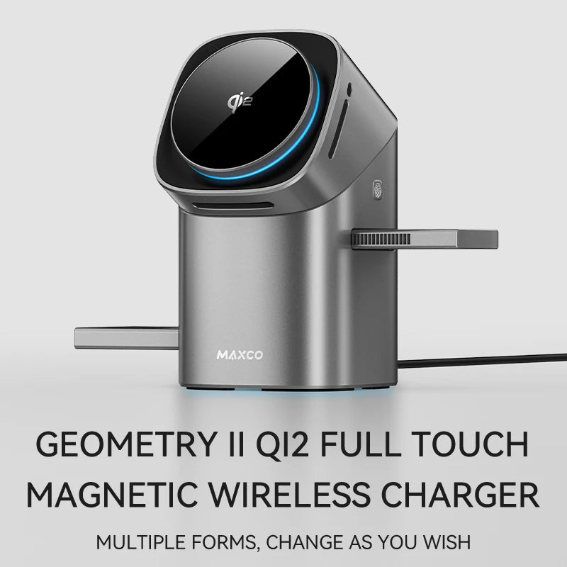 Qi2 Magnetic Wireless Charger Fast Charger 3-In-1 Intelligent Fast Charging 15W for Iphone 12/13/14/15/16, for Iwatch & Airpods