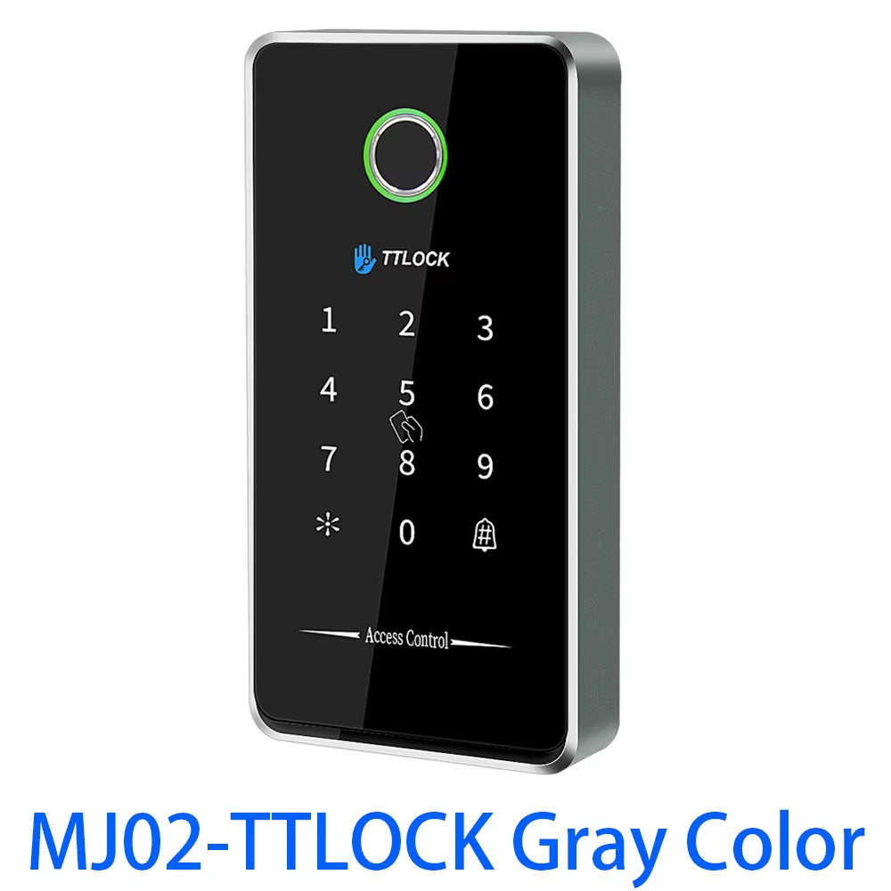 TTLOCK App Smart Lock Access Control Keypad Metal Reader Outdoor Fingerprint NFC Bluetooth Rfid Passcode Card Ip67 Waterproof