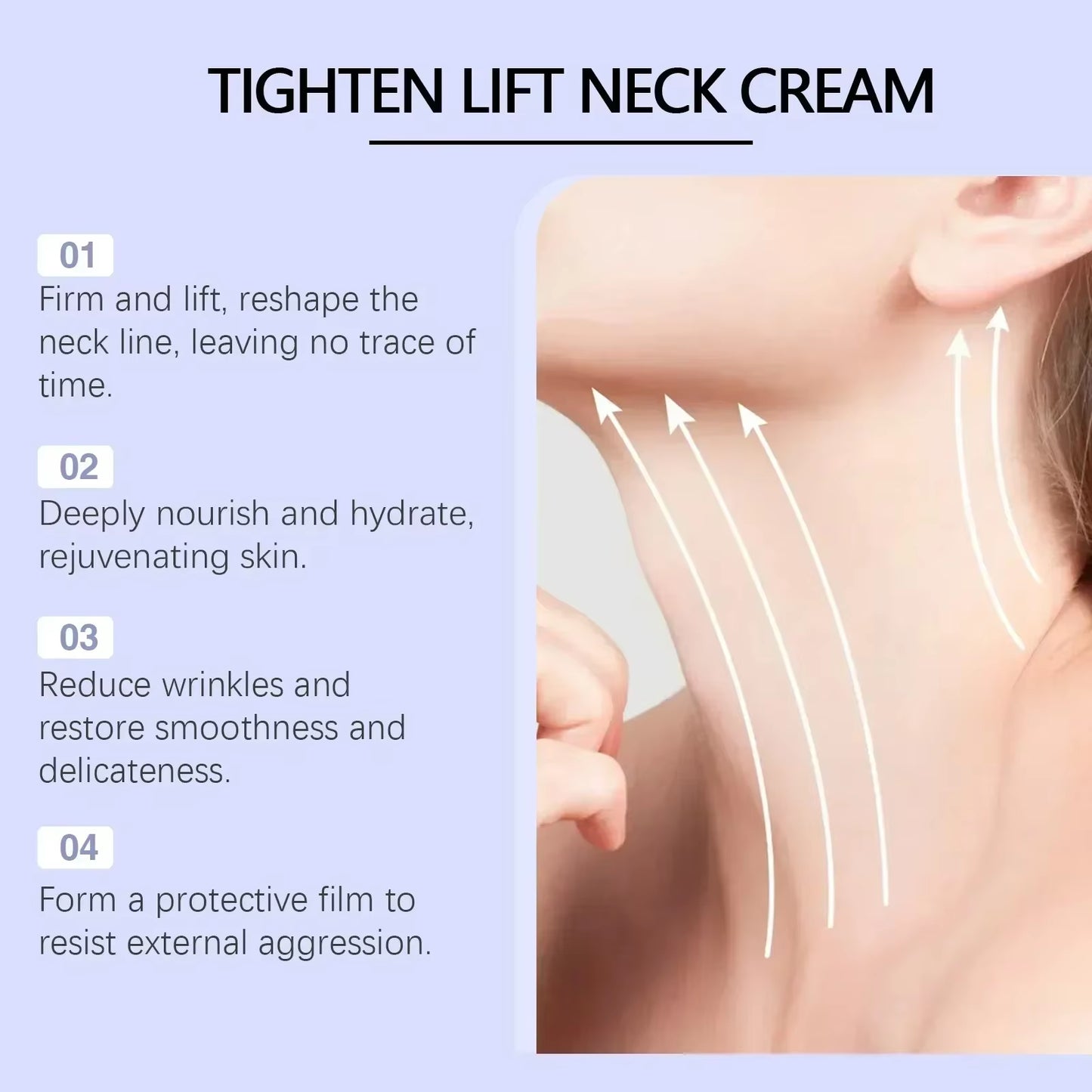 Collagen Anti-Wrinkle Neck Cream Lifting Improve Elasticity Deep Hydration Fade Fine Lines Face Rejuvenate Cream Korean Skincare