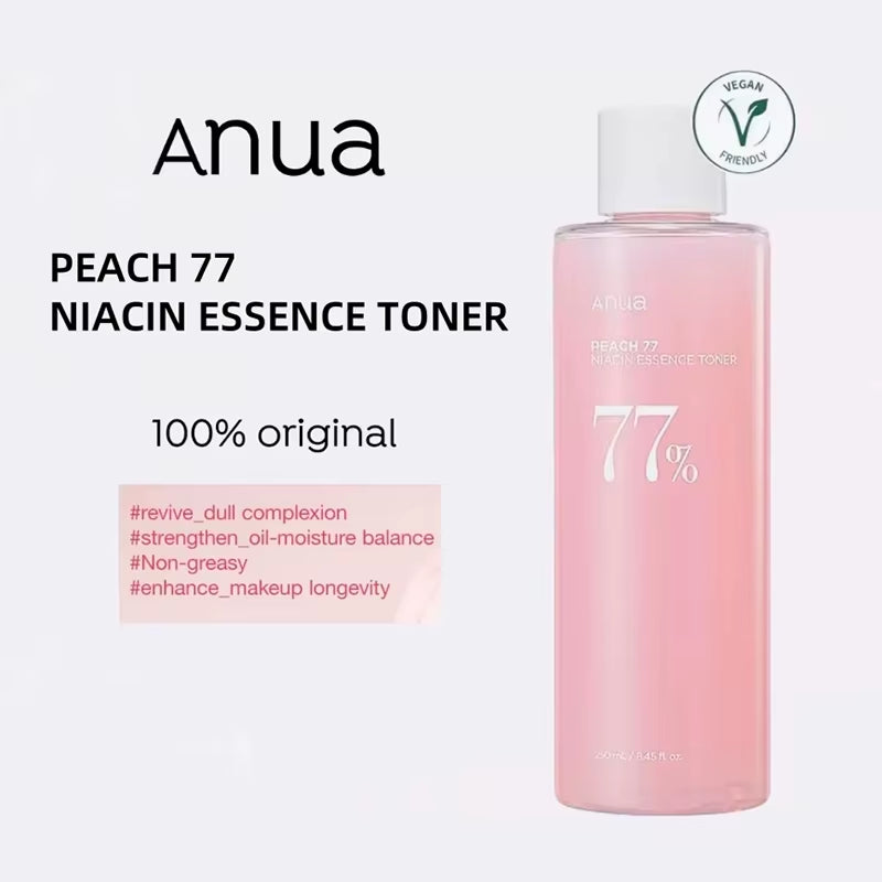 Anua Peach 77 Niacinamide Toner + 70 Serum Set, 7% Brightening & Oil Control, for Sensitive Skin,Korean Skincare