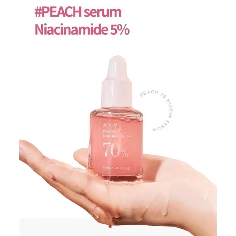 Anua Peach 77 Niacinamide Toner + 70 Serum Set, 7% Brightening & Oil Control, for Sensitive Skin,Korean Skincare