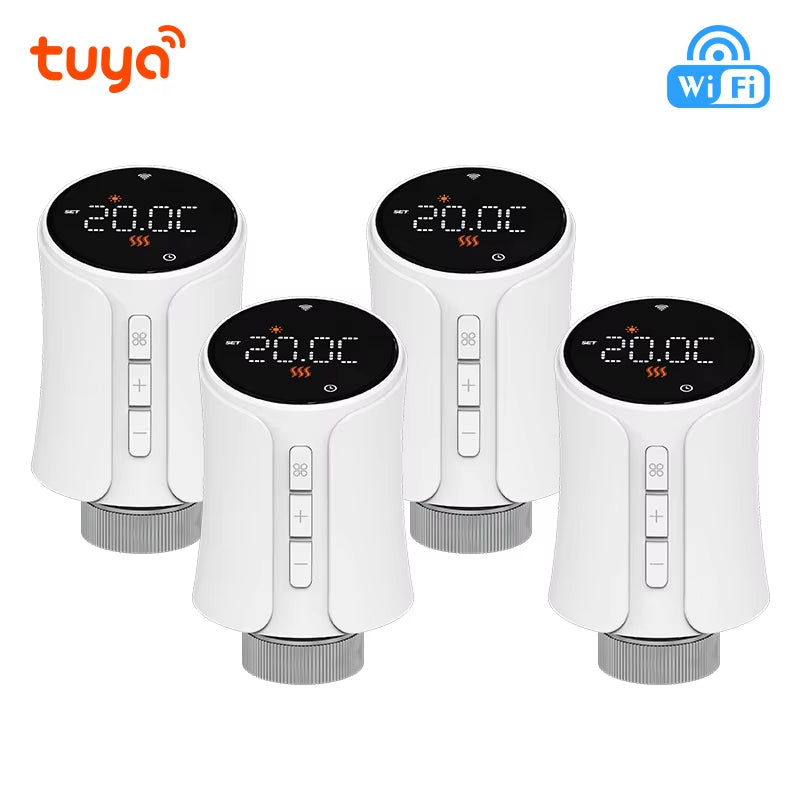 Tuya Wifi /Zigbee Thermostat Radiator Valve TRV Thermostatic Valve Wifi Thermostat Temperature Controller Alexa Google Home