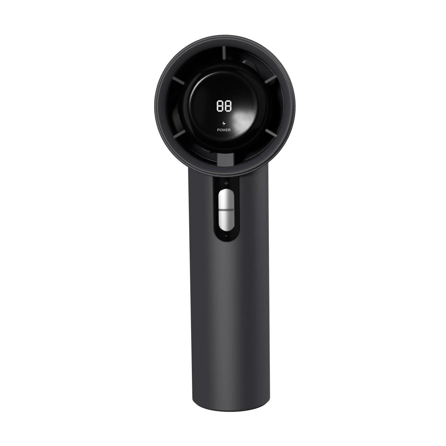 Portable Lightweight Handheld Fan ABS Mini Handheld Fan with USB Charging Digital LED Display Cool Air Guide System100-Speed