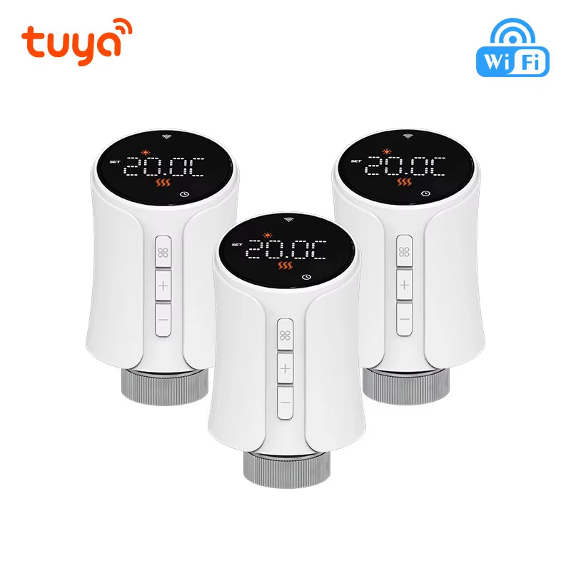 Tuya Wifi /Zigbee Thermostat Radiator Valve TRV Thermostatic Valve Wifi Thermostat Temperature Controller Alexa Google Home
