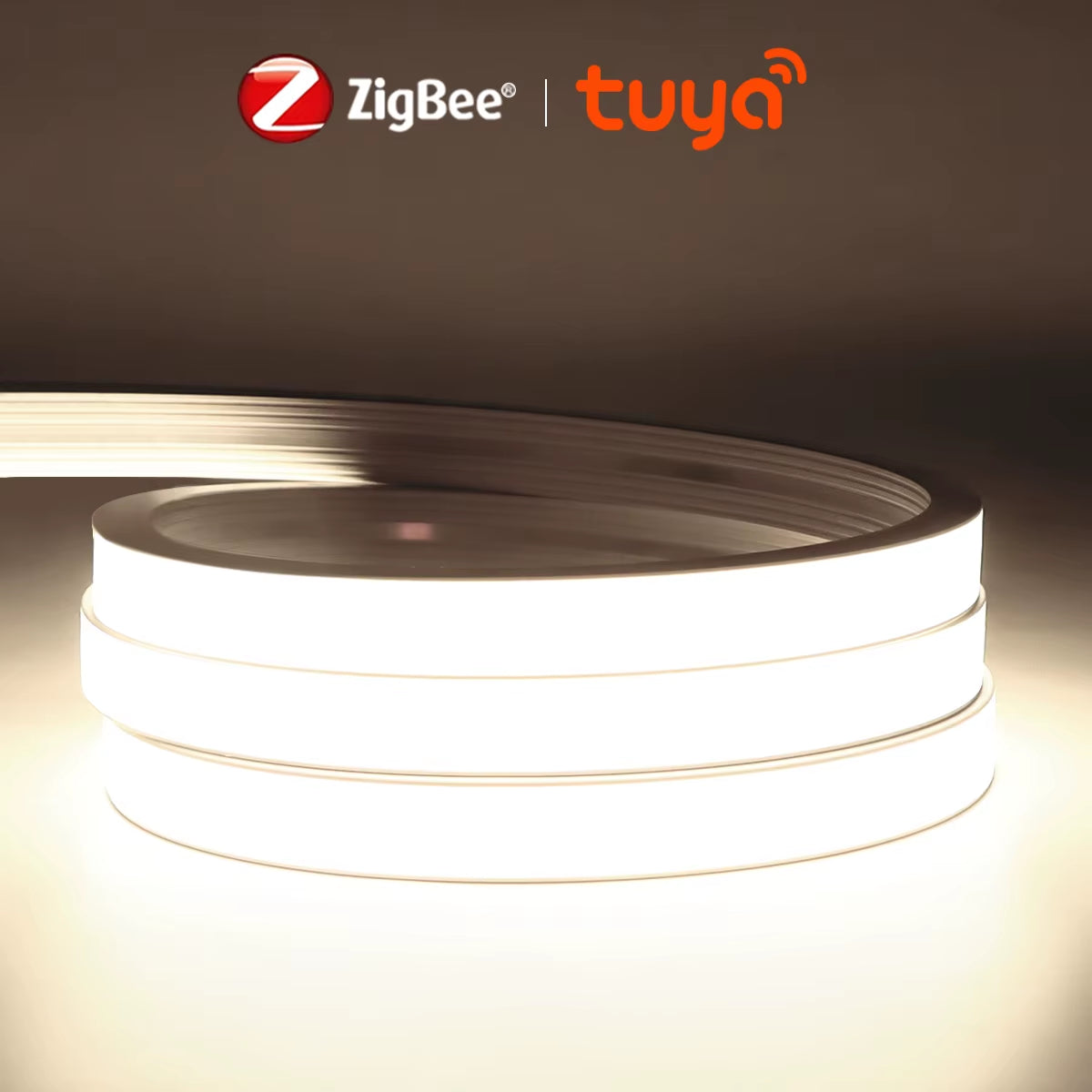 Smart Zigbee 3.0 USB 5V COB LED Strip Neon Light Work with Tuya HUB Bridge Echo plus App/Alexa Voice Control Ambiance Wifi Lamp