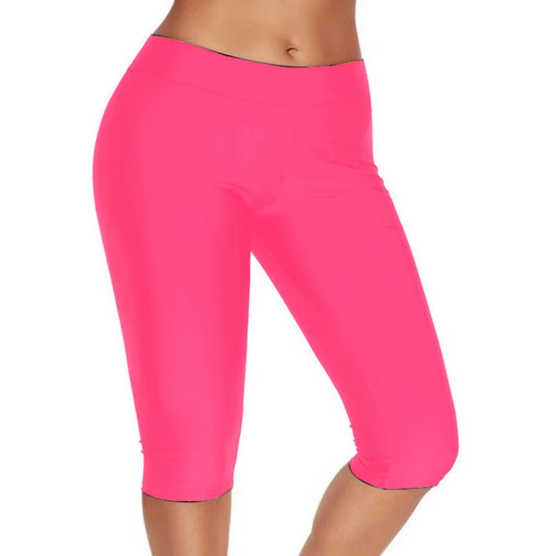 Elastic High Waist Sports Leggings for Women Quick Dry 3/4 Running Pants Women Short Gym Fitness Comfortable Tights Ladies