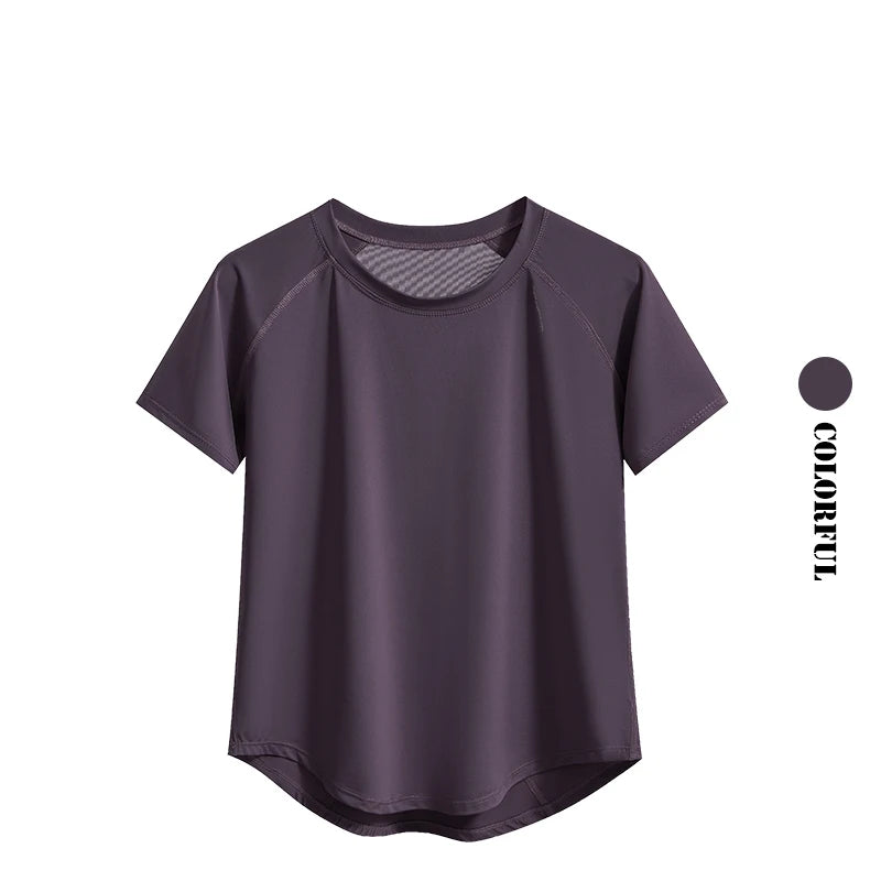 2Pcs Gym Set Women Summer Sportswear Outfit 2 Piece Short Sleeve Sports Shirt Shorts Sets Jogging Suit Female Tracksuit New