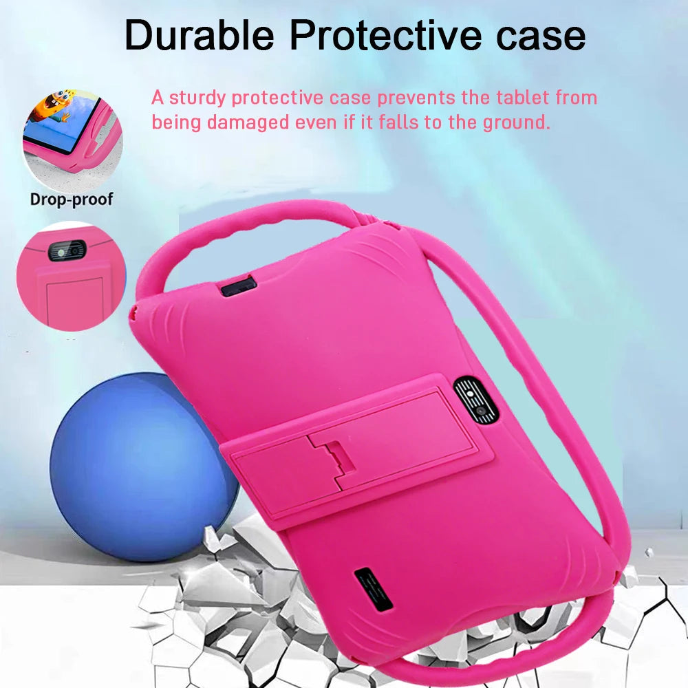 32GB Kids Tablet 7Inch Android Tablet Toddler with Case 5G Wifi Bluetooth Dual Camera Educational Learning Toys Children Gifts