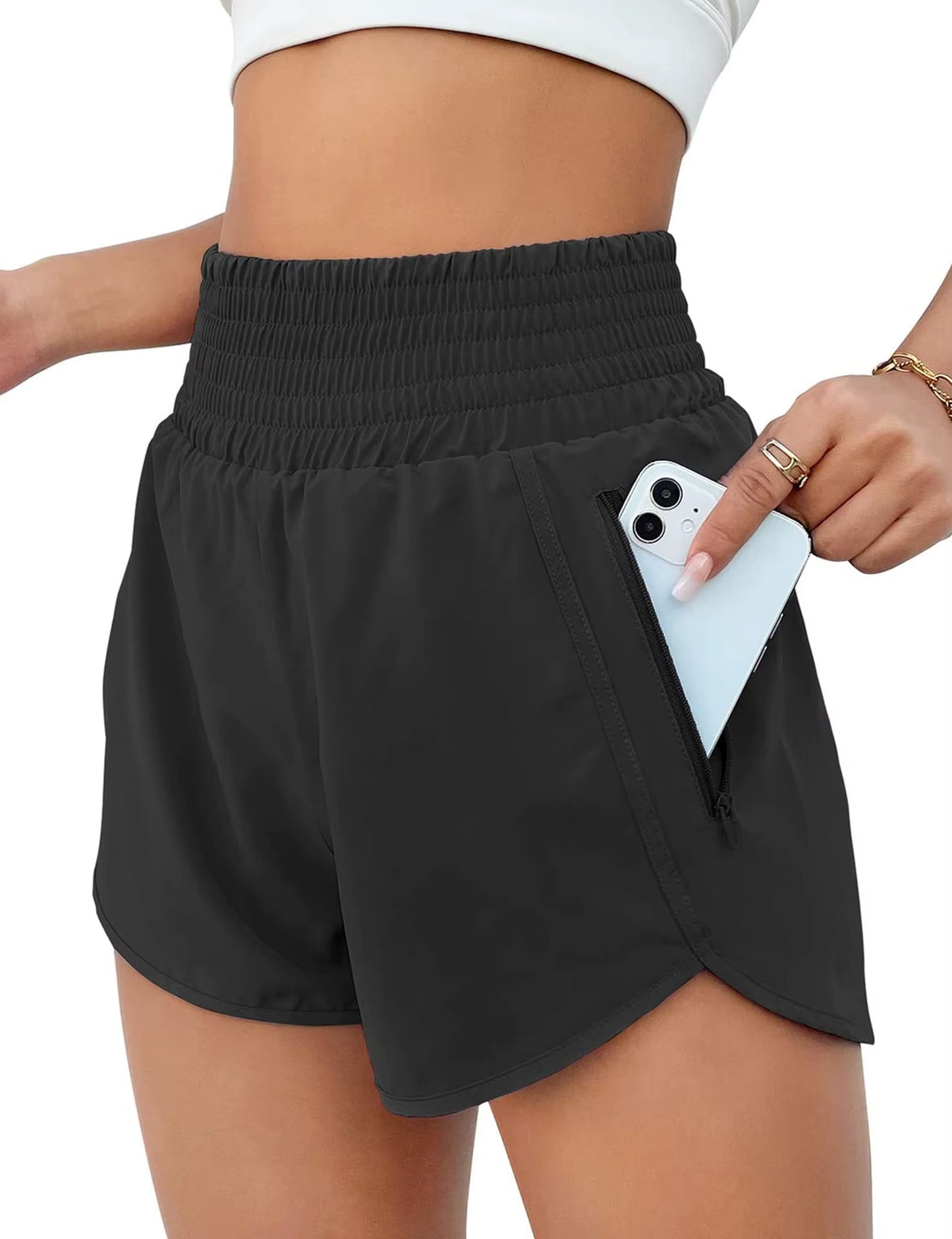 Hotty Hot Women'S Gym Run with Pocket Short Yoga Wear Female Fitness Quick Drying Tennis Biker Shorts Sport Outfit Workout Pant
