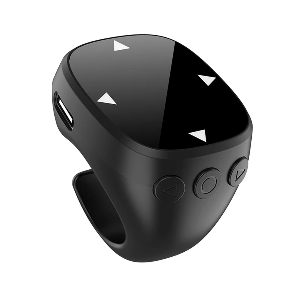 Smart Fingertip Ring Remote Control Wireless Bluetooth Mobile Selfie Mice Selfie Video Automatic Page Turner Browsing