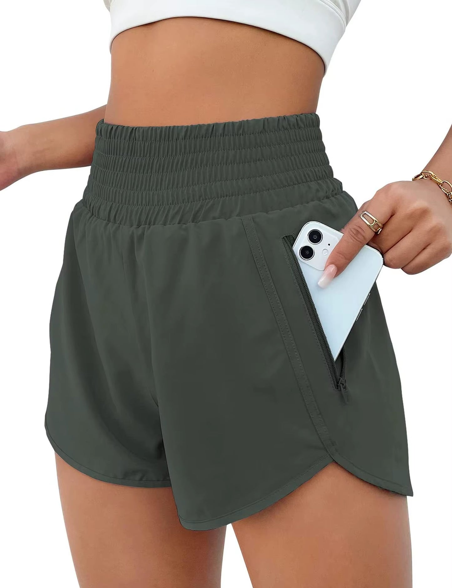 Hotty Hot Women'S Gym Run with Pocket Short Yoga Wear Female Fitness Quick Drying Tennis Biker Shorts Sport Outfit Workout Pant