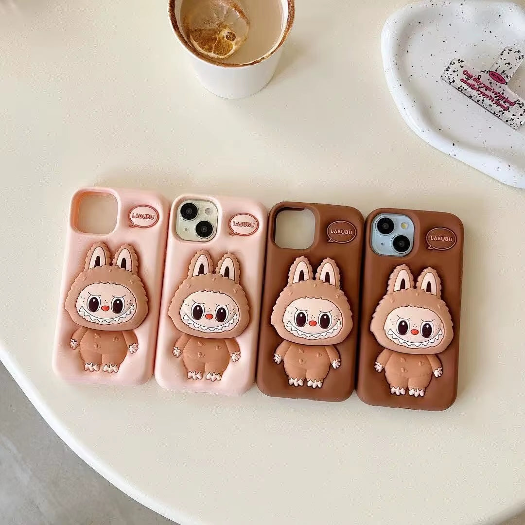 New Kawaii Labubu Cell Phone Cases Cartoon Sanrio Cute for Iphone15Promax for Iphone13Pro Case 14Pro Anti-Slip 15Pro