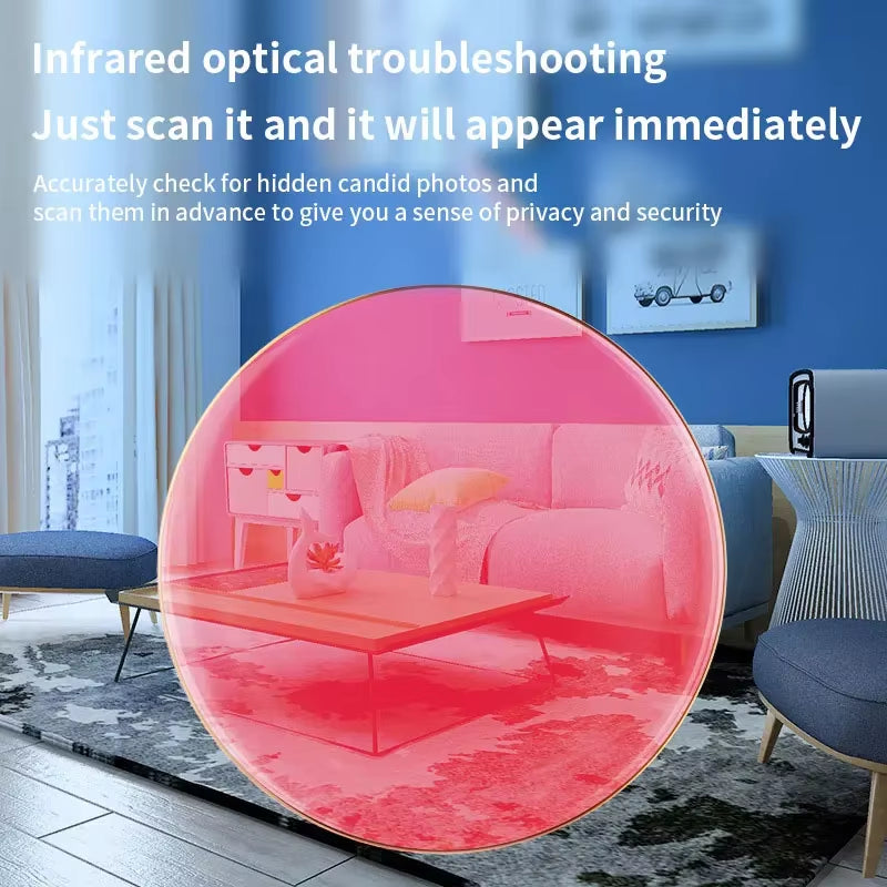 Camera Detector for Hidden Camera Portable Pinhole Smart Home Lens Detect Gadget Anti-Peeping Safety Protection Candid Detector