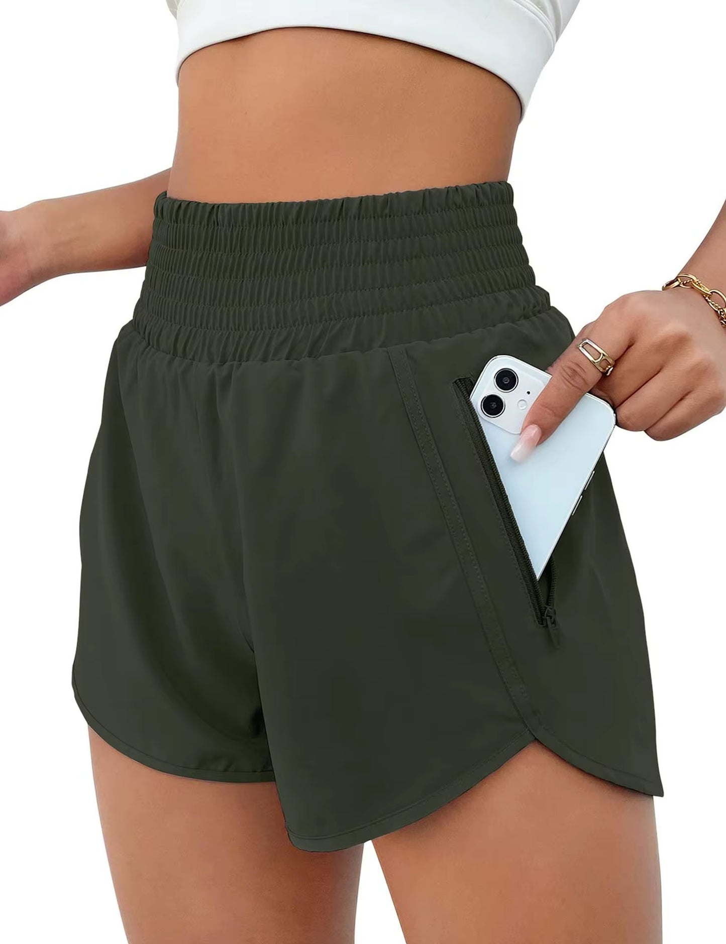 Hotty Hot Women'S Gym Run with Pocket Short Yoga Wear Female Fitness Quick Drying Tennis Biker Shorts Sport Outfit Workout Pant