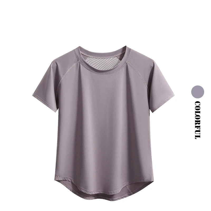 2Pcs Gym Set Women Summer Sportswear Outfit 2 Piece Short Sleeve Sports Shirt Shorts Sets Jogging Suit Female Tracksuit New