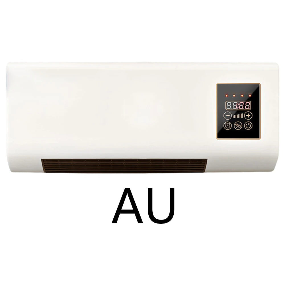 2 in 1 Air Conditioner Heater 1800W Wall Mounted Electric Heater Air Conditioner with Timing Function Touch Screen Control