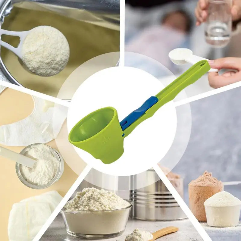 Measuring Scoop with Funnel Kitchen Spoons Funnel Scoop for Coffee Measuring Protein Powder Funnel for Coffee Dry Goods