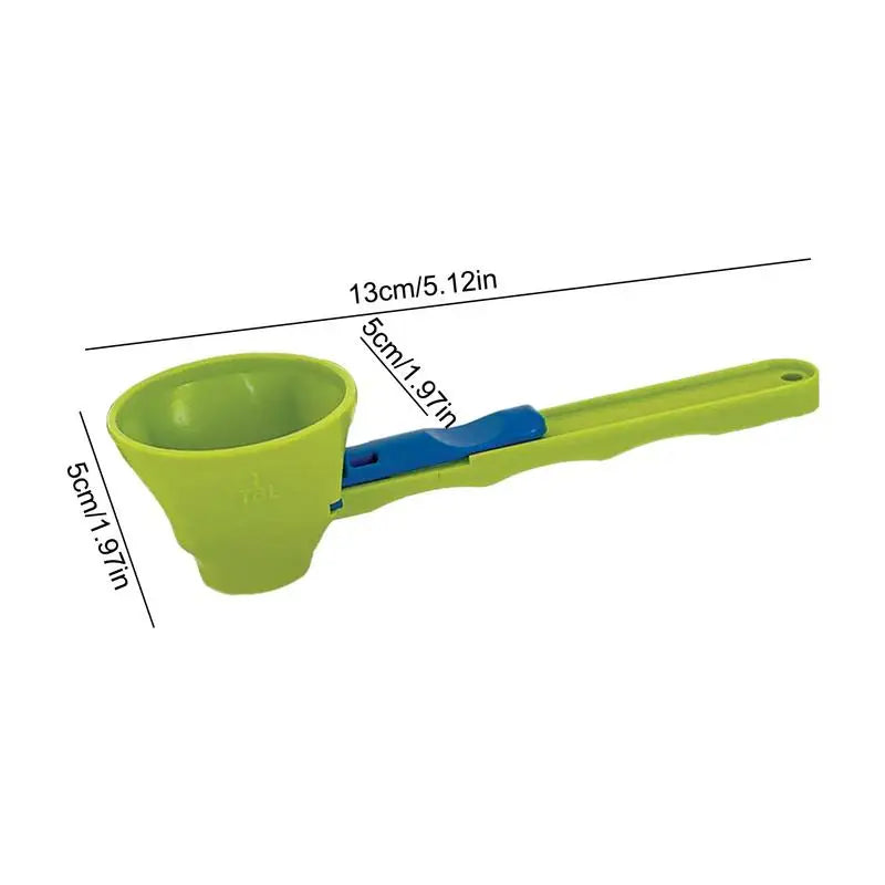 Measuring Scoop with Funnel Kitchen Spoons Funnel Scoop for Coffee Measuring Protein Powder Funnel for Coffee Dry Goods