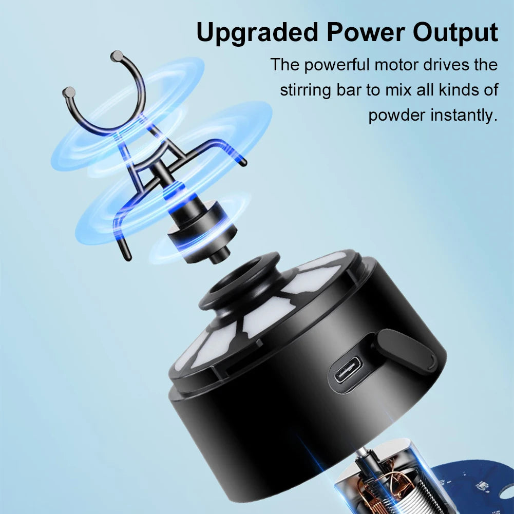 22Oz 650Ml Electric Automatic Protein Shake Mixer Sports Bottles USB Rechargeable Shaker Cups Water Drink Mixer Bottles for Gym