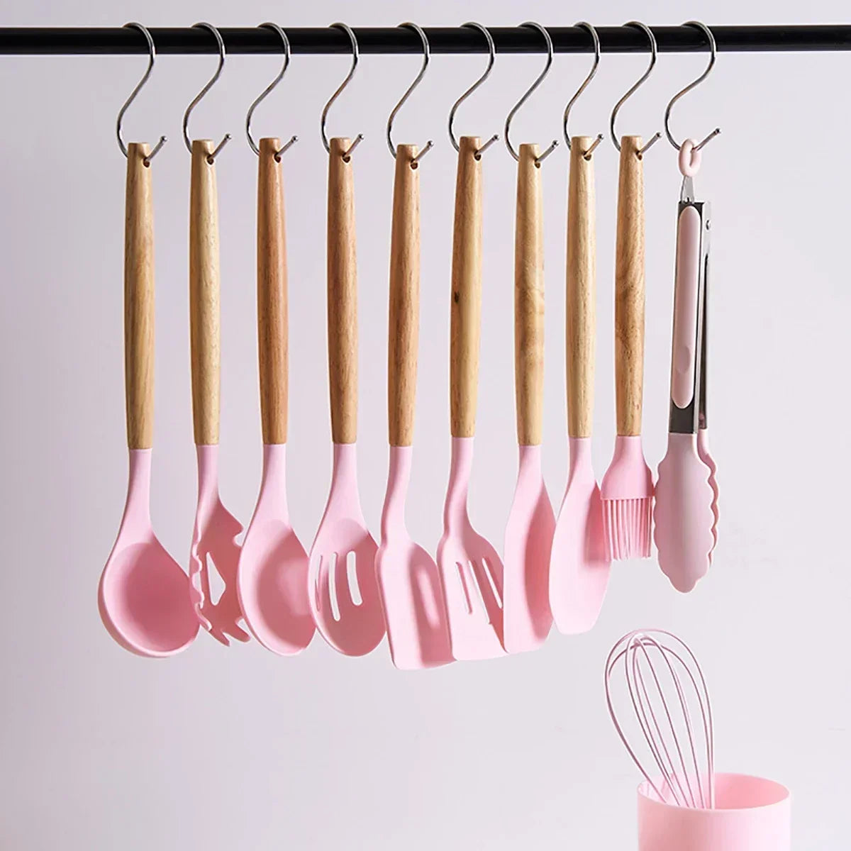 NEW12 Pcs/ Silicone Kitchen Utensils Set Combination Non-Stick Heat-Resistant Cookware Kitchen Kit Tools Kitchenware