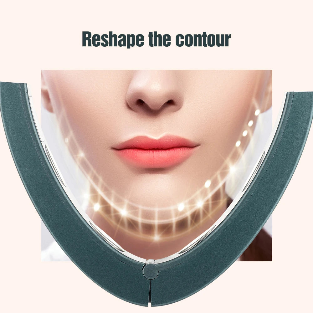 V Face Machine Electric V-Line up Lift Belt Face Massage Face Thinning Face-Lifting Facial Massager with Remote Controller