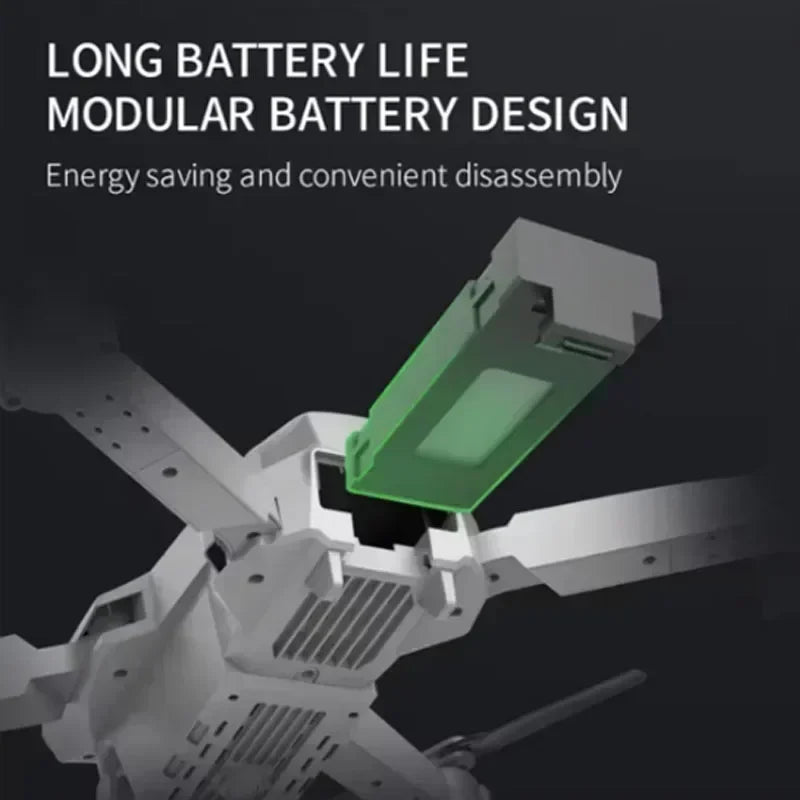 4K E88Pro Drone with 1080P Dual HD Camera, Foldable, Wifi FPV, RC Helicopter for Aerial Photography and Gifting