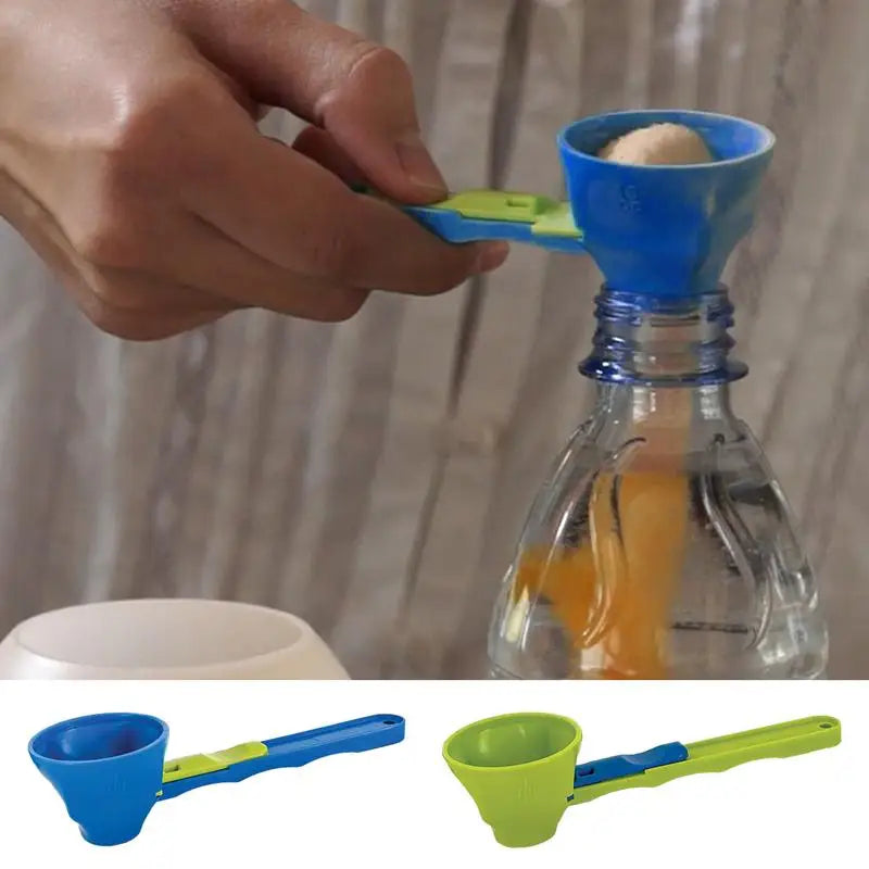 Measuring Scoop with Funnel Kitchen Spoons Funnel Scoop for Coffee Measuring Protein Powder Funnel for Coffee Dry Goods