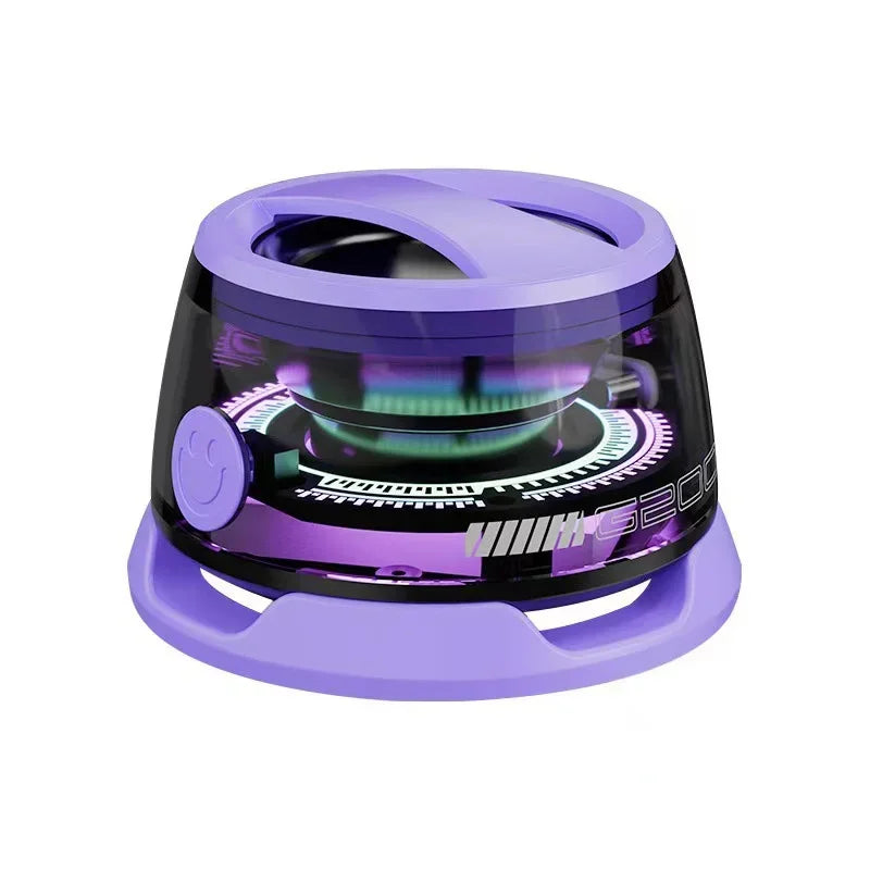 Ultra Portable G200 Speaker Magnetic Clip BT5.3 Mini RGB Sound Box 20H Playtime Office Car Travel Essential Voice Assistant