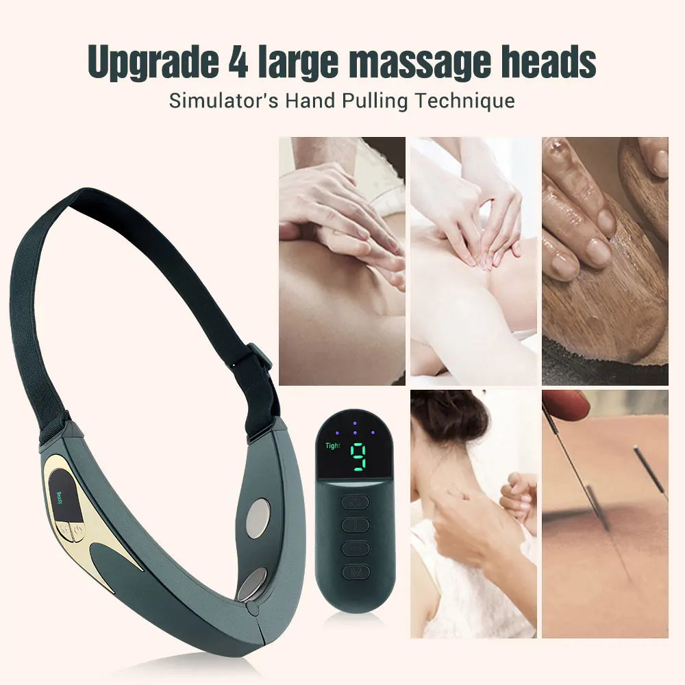 V Face Machine Electric V-Line up Lift Belt Face Massage Face Thinning Face-Lifting Facial Massager with Remote Controller