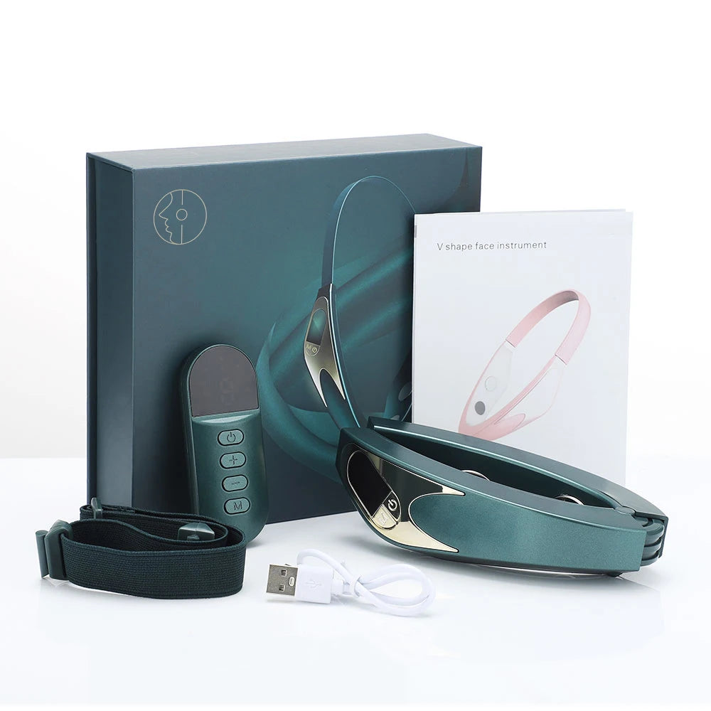 V Face Machine Electric V-Line up Lift Belt Face Massage Face Thinning Face-Lifting Facial Massager with Remote Controller
