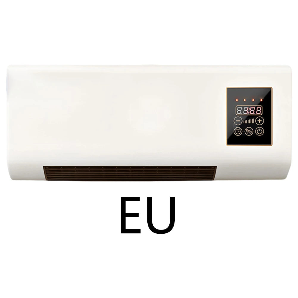 2 in 1 Air Conditioner Heater 1800W Wall Mounted Electric Heater Air Conditioner with Timing Function Touch Screen Control