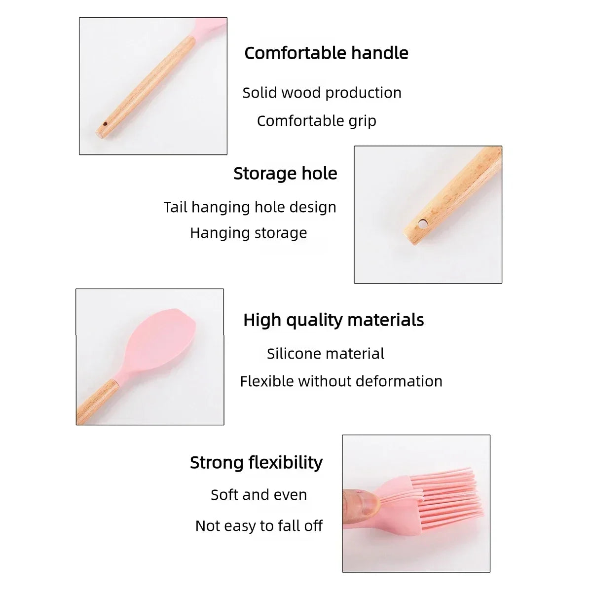 NEW12 Pcs/ Silicone Kitchen Utensils Set Combination Non-Stick Heat-Resistant Cookware Kitchen Kit Tools Kitchenware