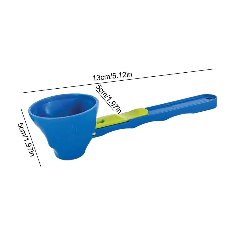 Measuring Scoop with Funnel Kitchen Spoons Funnel Scoop for Coffee Measuring Protein Powder Funnel for Coffee Dry Goods