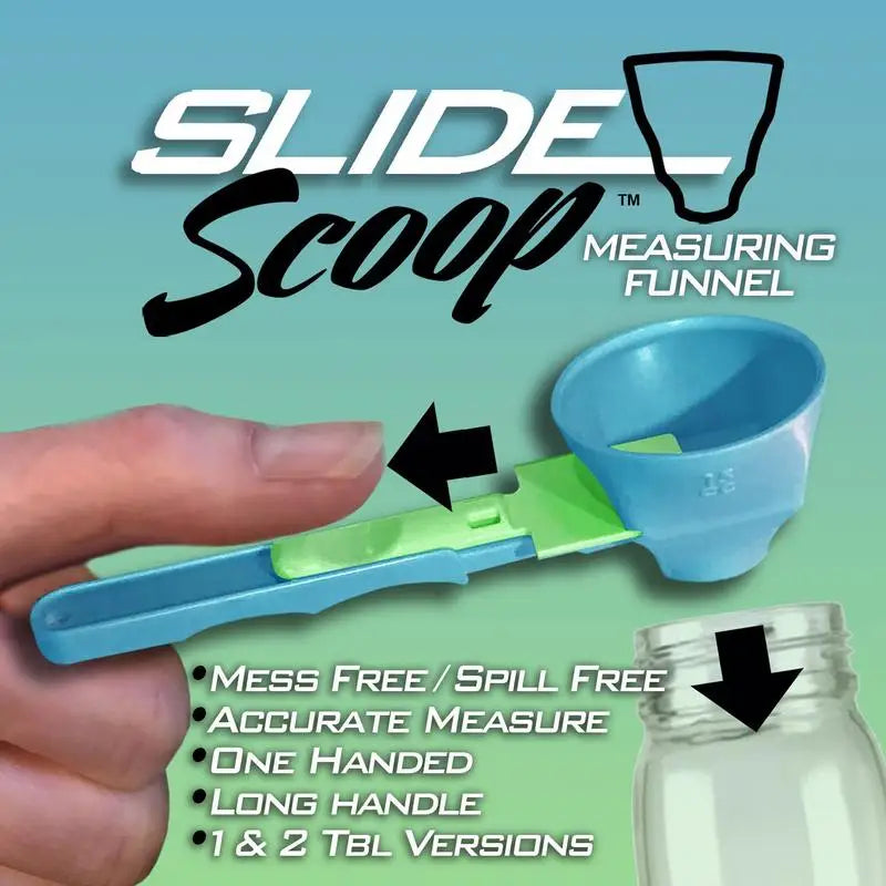 Measuring Scoop with Funnel Kitchen Spoons Funnel Scoop for Coffee Measuring Protein Powder Funnel for Coffee Dry Goods