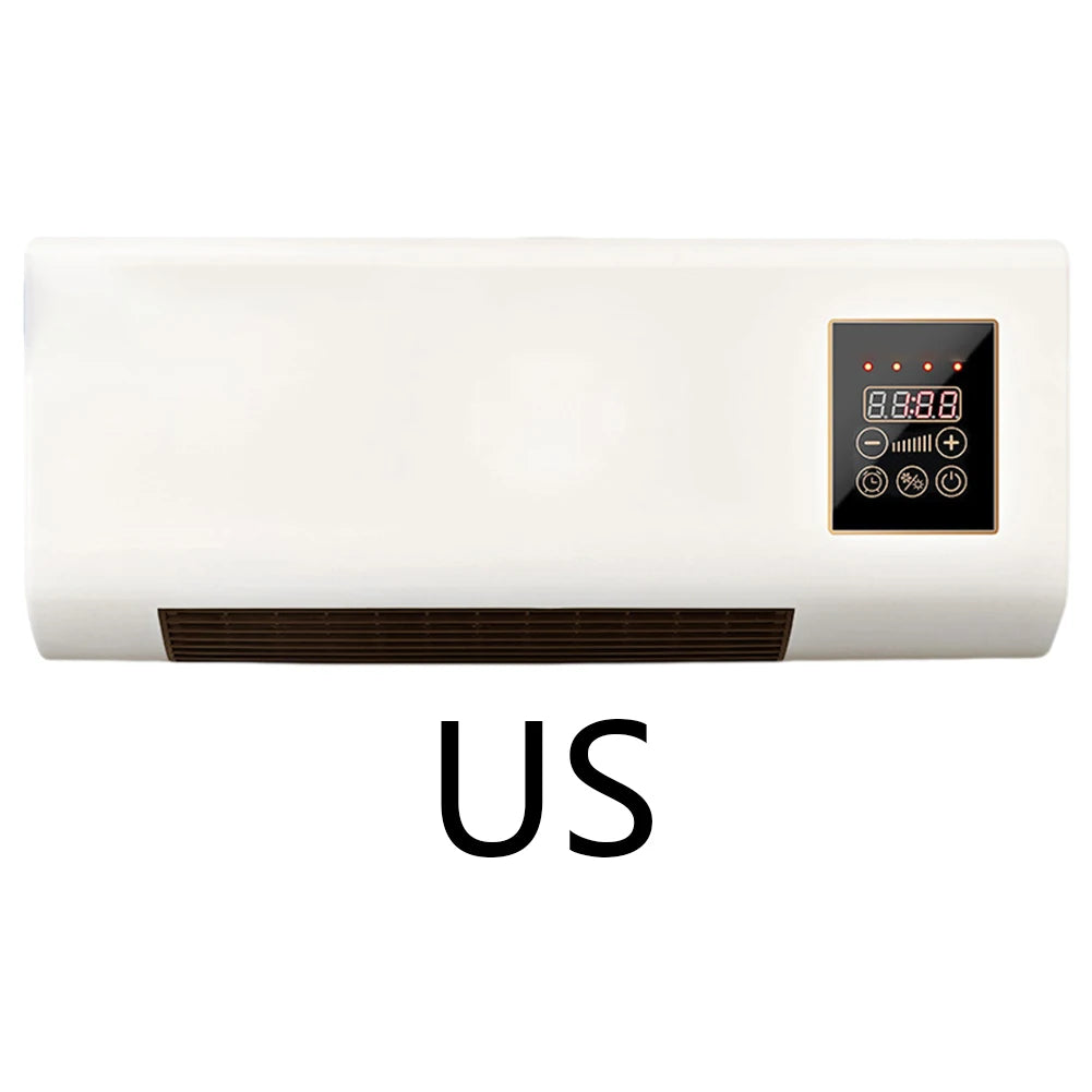 2 in 1 Air Conditioner Heater 1800W Wall Mounted Electric Heater Air Conditioner with Timing Function Touch Screen Control