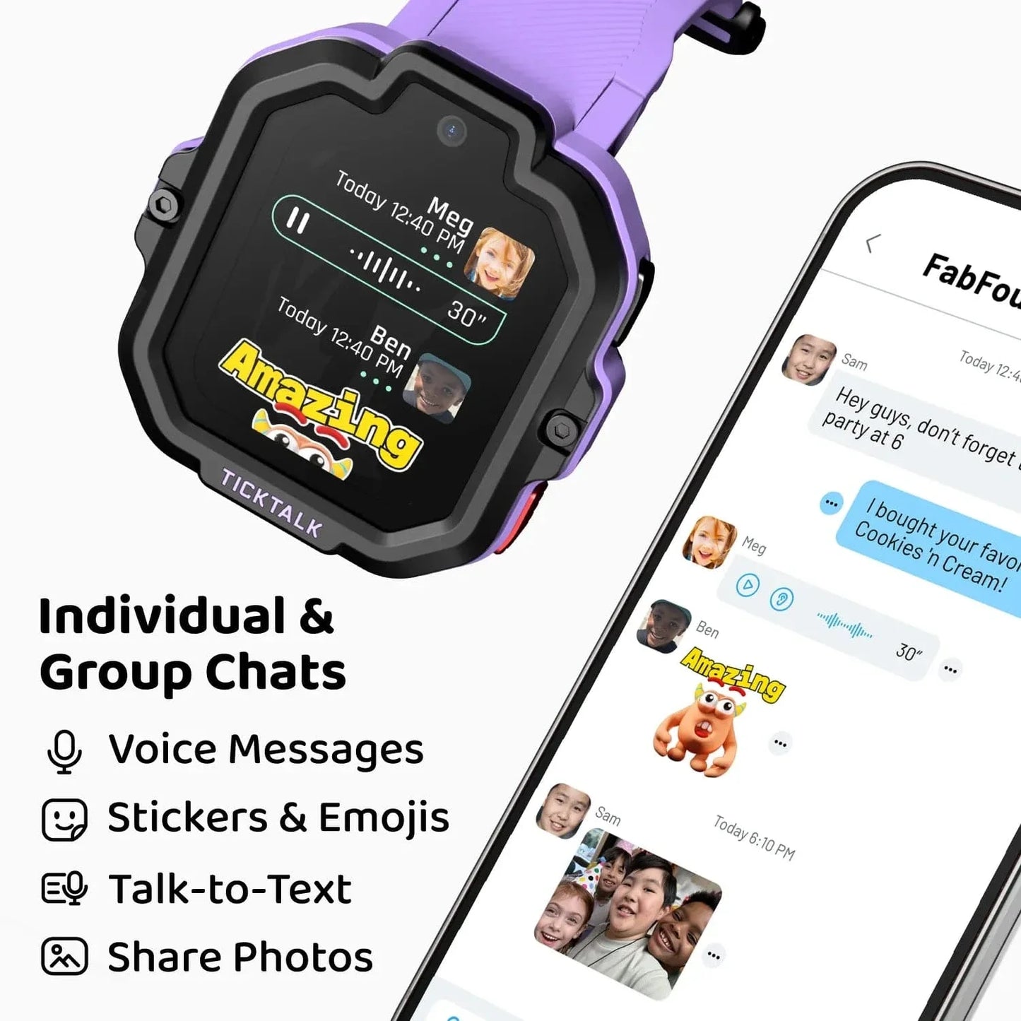5 Kids Safe Smartwatch with GPS