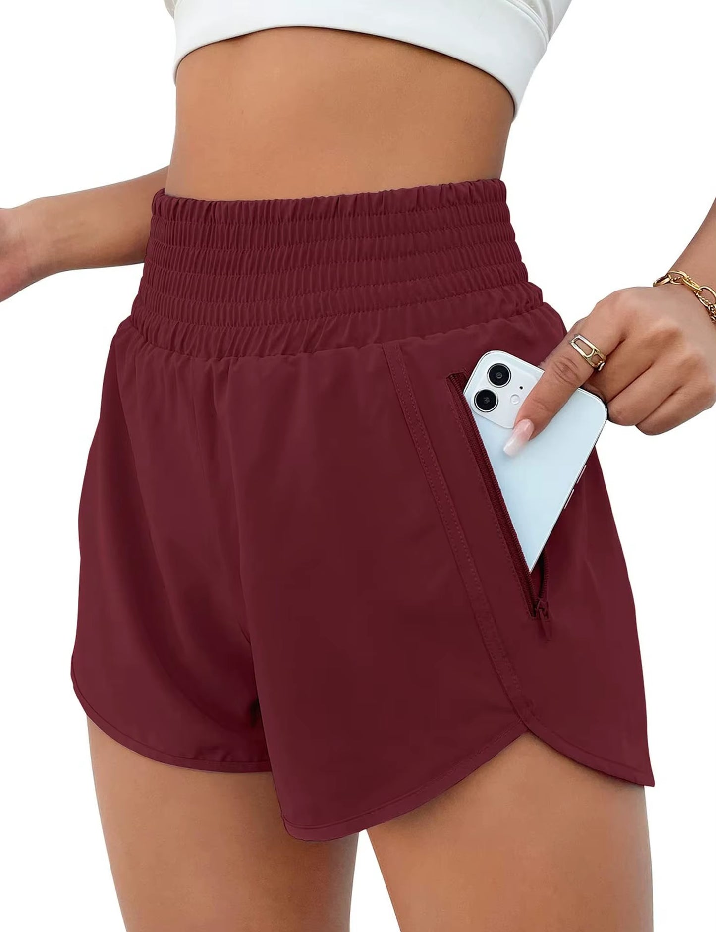 Hotty Hot Women'S Gym Run with Pocket Short Yoga Wear Female Fitness Quick Drying Tennis Biker Shorts Sport Outfit Workout Pant
