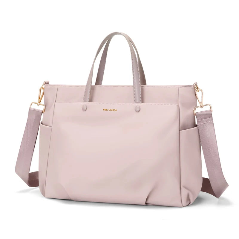 GOLF Tote Bag Pink Nylon Female Shoulder Handbag for Work Fits Laptop 15 Inch Cross Hand Bag Briefcase Women'S Fashion Bags 2024