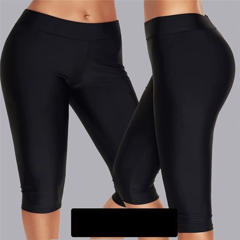 Elastic High Waist Sports Leggings for Women Quick Dry 3/4 Running Pants Women Short Gym Fitness Comfortable Tights Ladies