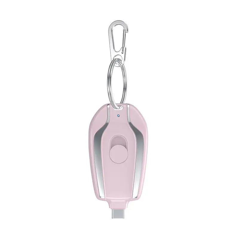 New Keychain Power Bank Comes with a Portable Mini 1200Mah Emergency Power Bank Stylish and Cute with Three Interfaces